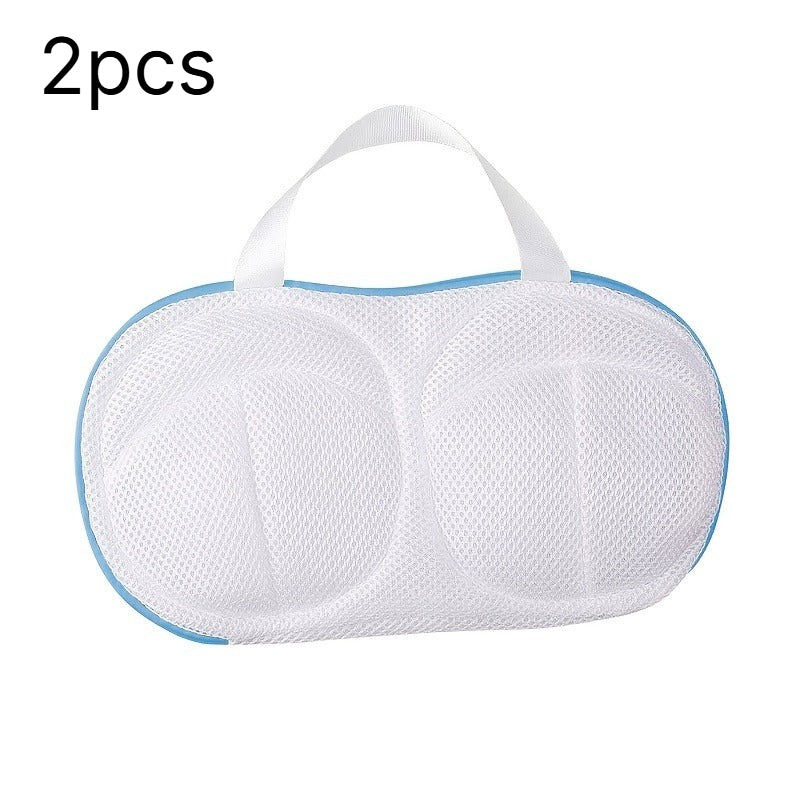 2pcs 3d bra laundry bag handle anti deformation mesh wash