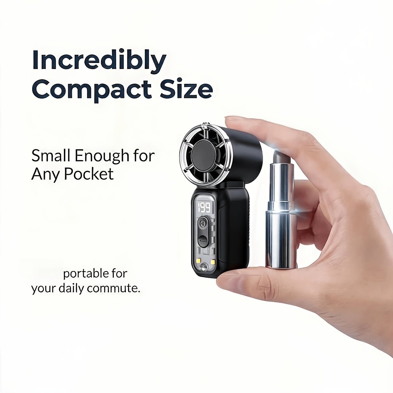 portable handheld mini fan usb rechargeable 199 level