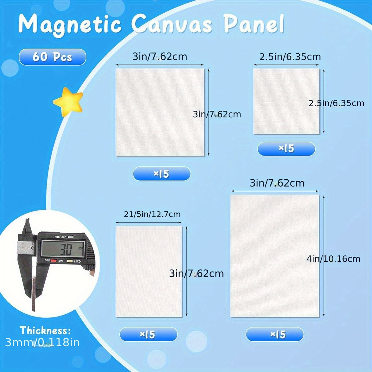 60pcs mini   panel boards magnetic painting