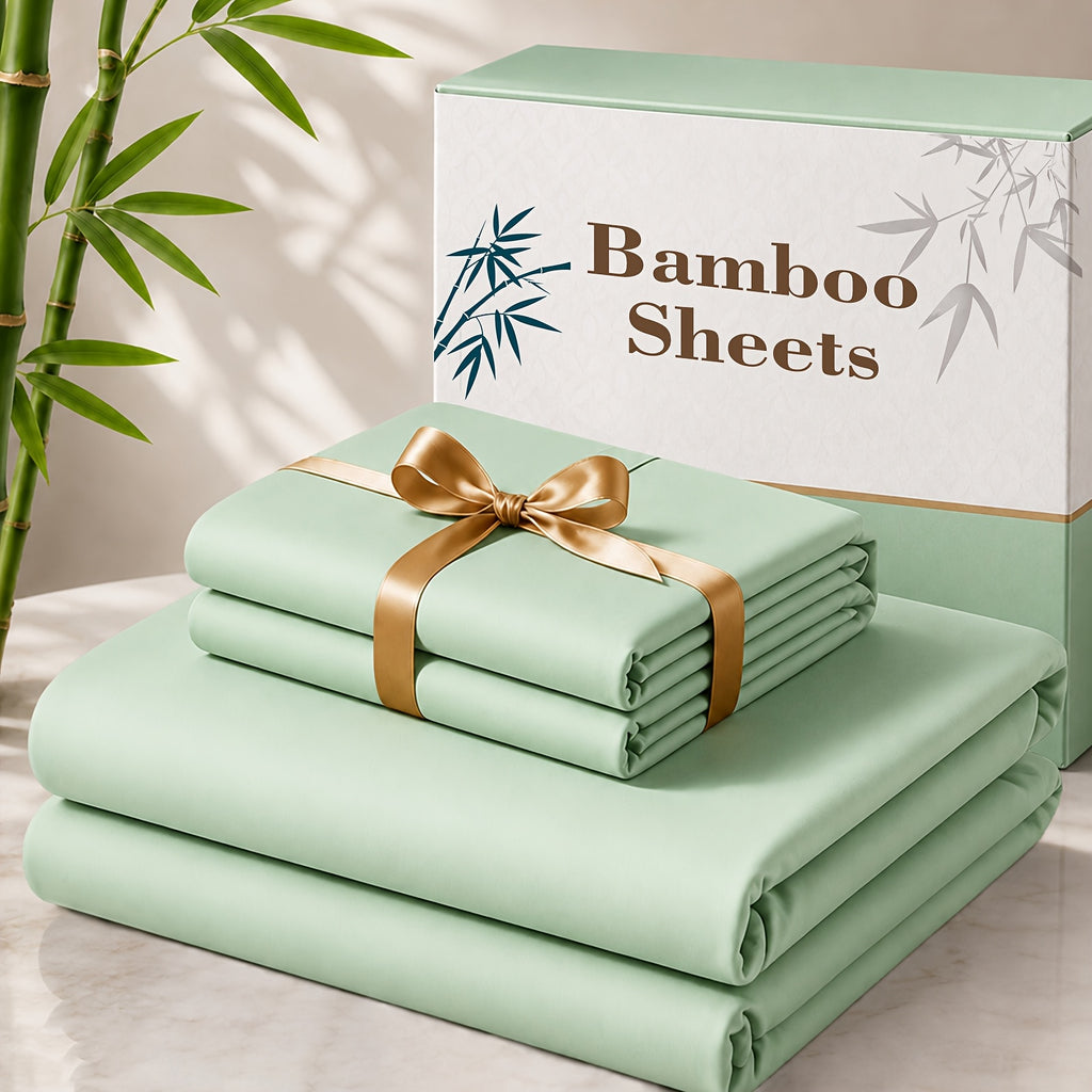 3 4pcs cooling bamboo bed sheet set 3000 tc extra deep