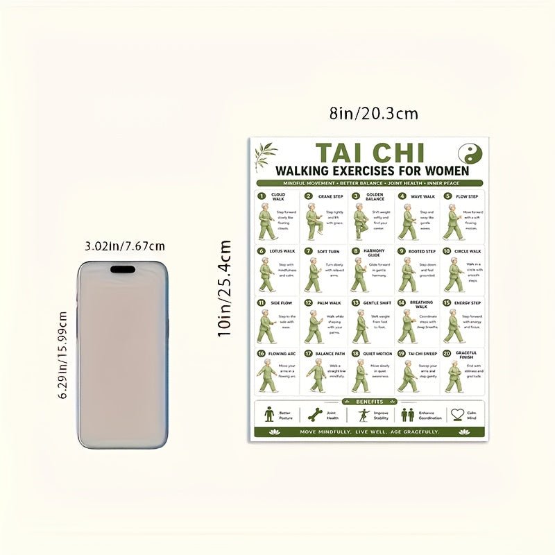 5   workout posters 8x10  exercises tai