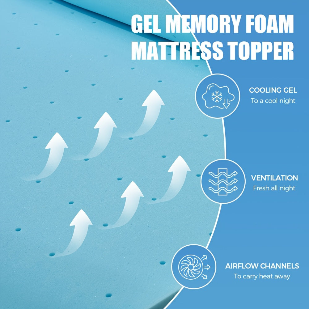 cooling gel mattress topper gel premium memory foam mattress