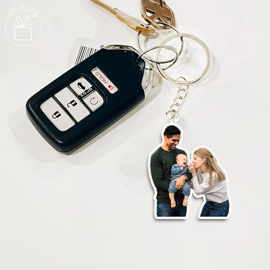 1    photo text keychain