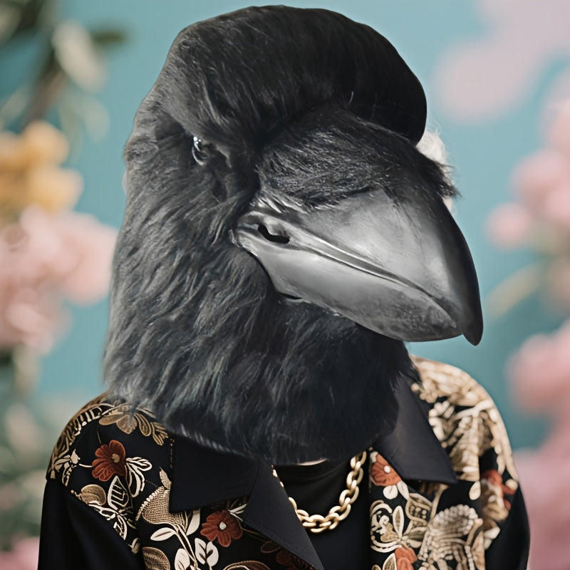 beak feather texture black latex