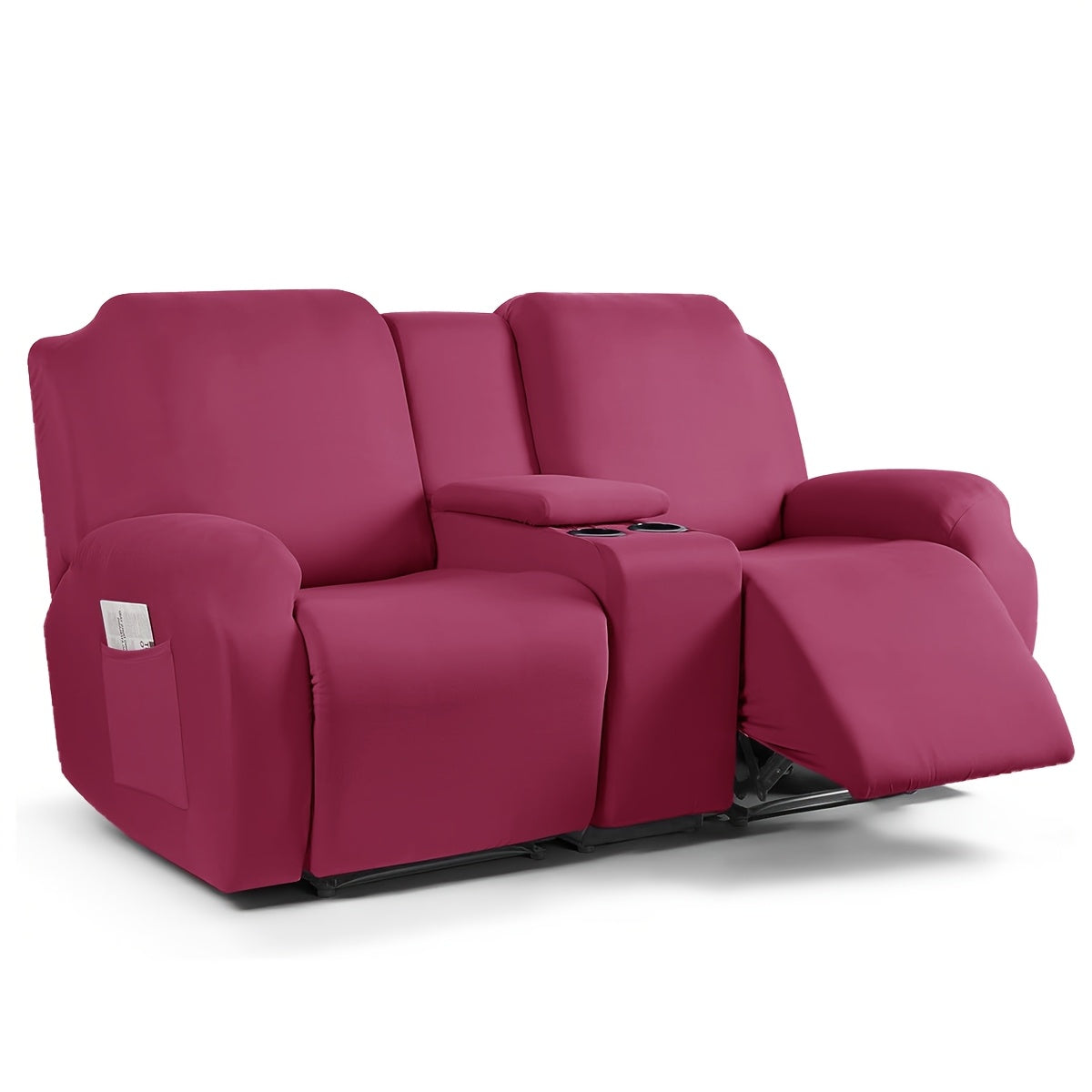 1 2 3 seater fiber fabric recliner sofa cover segmented